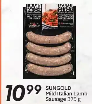 Sobeys Sungold Mild Italian Lamb Sausage offer