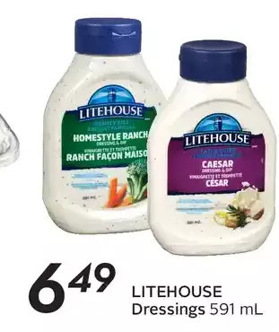 Sobeys Litehouse Dressings offer