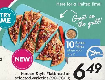 Sobeys Korean-Style Flatbread or Selected Varieties offer