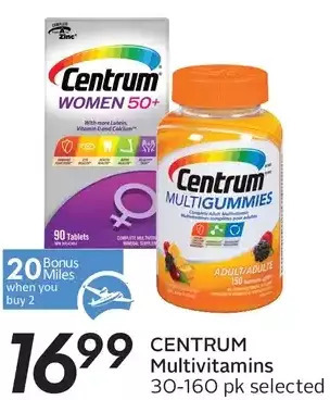 Sobeys Centrum Multivitamins offer
