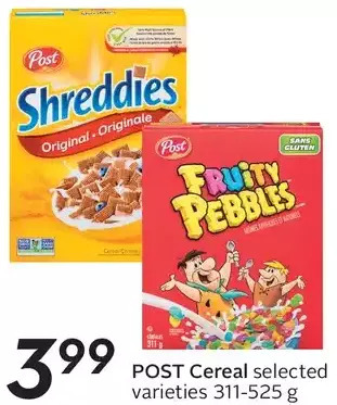 Sobeys Post Cereal offer