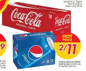 Sobeys Coca-Cola or Pepsi Soft Drinks offer