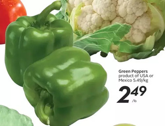 Sobeys Green Peppers offer