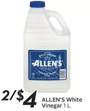 Sobeys Allen's White Vinegar offer