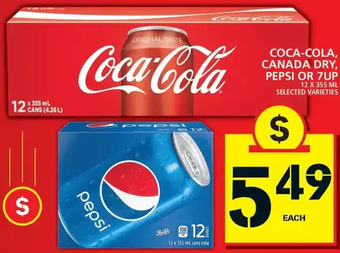 Food Basics Coca-Cola, Canada Dry, Pepsi or 7up offer
