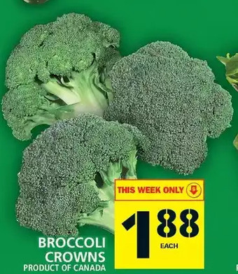 Food Basics Broccoli Crowns offer