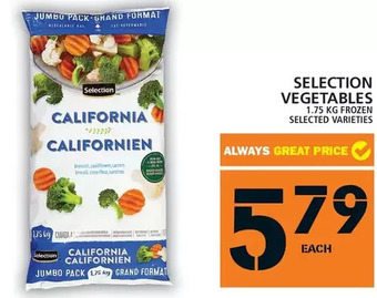 Food Basics Selection Vegetables offer