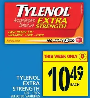 Food Basics Tylenol Extra Strength offer