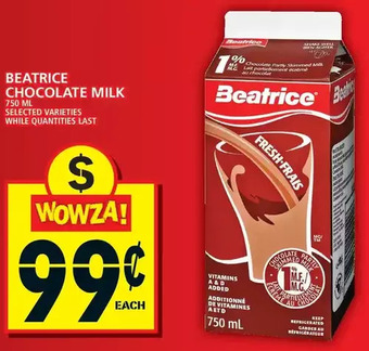 Food Basics Beatrice Chocolate Milk offer