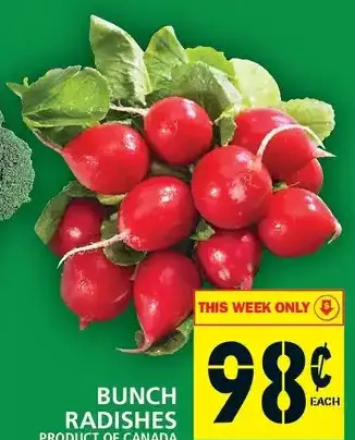 Food Basics Bunch Radishes offer