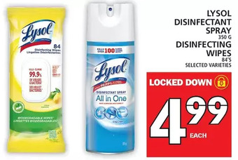 Food Basics Lysol Disinfectant Spray | Disinfecting Wipes offer