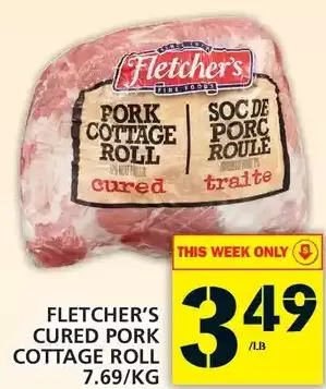 Food Basics Fletcher's Cured Pork Cottage Roll offer