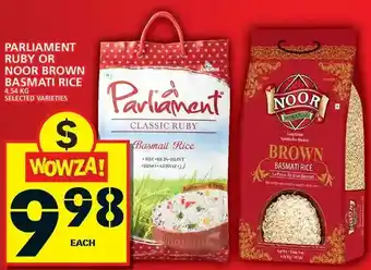 Food Basics Parliament Ruby or Noor Brown Basmati Rice offer
