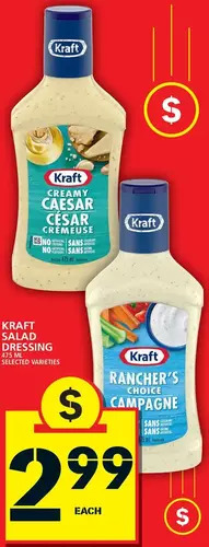 Food Basics Kraft Salad Dressing offer