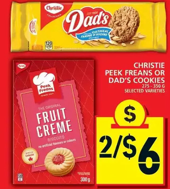 Food Basics Christie Peek Freans or Dad's Cookies offer