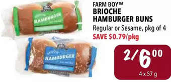 Farm Boy Farm Boy Brioche Hamburger Buns offer