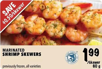 Farm Boy Marinated Shrimp Skewers offer
