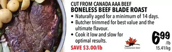 Farm Boy Boneless Beef Blade Roast offer