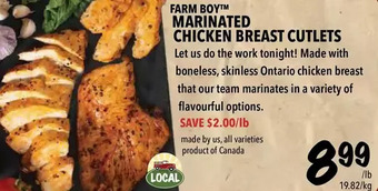 Farm Boy Farm Boy Marinated Chicken Breast Cutlets offer