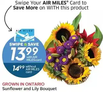 Foodland Sunflower and Lily Bouquet offer