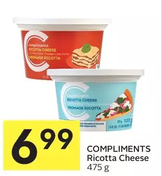 Foodland Compliments Ricotta Cheese offer