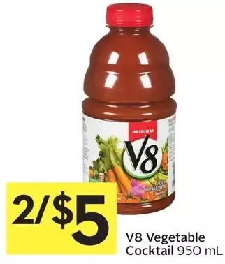 Foodland V8 Vegetable Cocktail offer