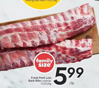Sobeys Urban Fresh Fresh Pork Loin Back Ribs offer