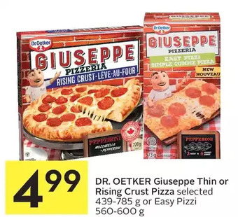 Foodland Dr. Oetker Giuseppe Thin or Rising Crust Pizza or Easy Pizzi offer