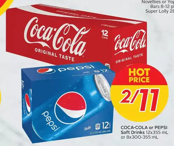 Sobeys Urban Fresh Coca-Cola or Pepsi Soft Drinks offer