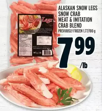 Metro Alaskan Snow Legs Snow Crab Meat & Imitation Crab Blend offer