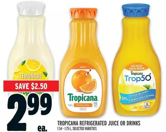 Metro Tropicana Refrigerated Juice or Drinks offer