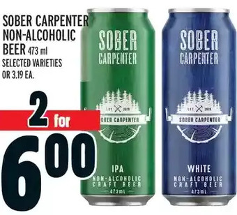 Metro Sober Carpenter Non-Alcoholic Beer offer