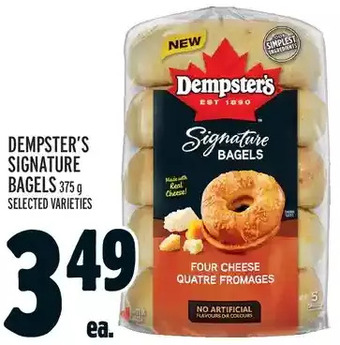 Metro Dempster's Signature Bagels offer