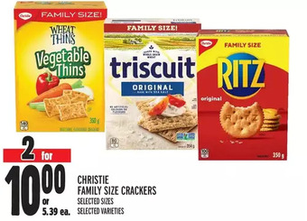 Metro Christie Family Size Crackers offer
