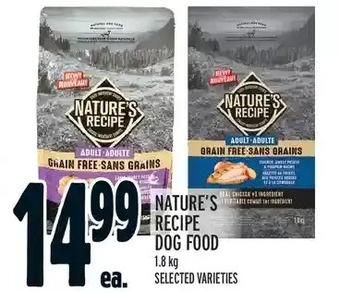 Metro Nature's Recipe Dog Food offer