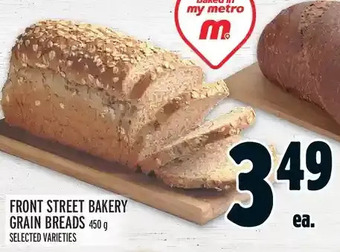 Metro Front Street Bakery Grain Breads offer