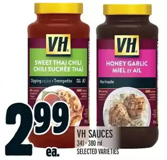 Metro VH Sauces offer