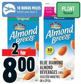 Metro Blue Diamond Almond Beverages offer
