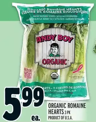Metro Organic Romaine Hearts offer