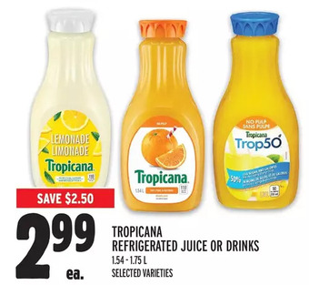 Metro Tropicana Refrigerated Juice or Drinks offer