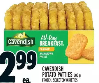 Metro Cavendish Potato Patties offer