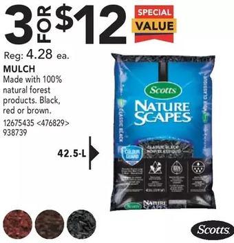 RONA Scotts Mulch offer