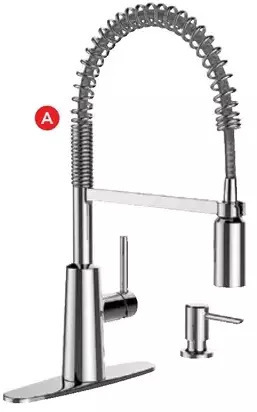 RONA Moen "Nori" Pull-Down Kitchen Faucets. Chrome Finish offer