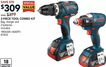 RONA Bosch 2-Piece Tool Combo Kit offer