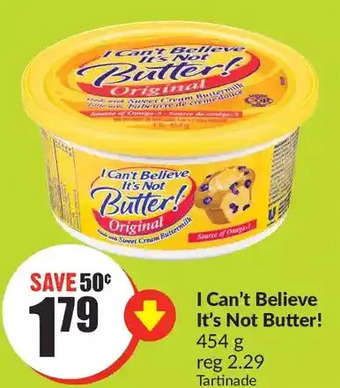 FreshCo I Can't Believe It's Not Butter offer