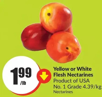 FreshCo Yellow or White Flesh Nectarines offer