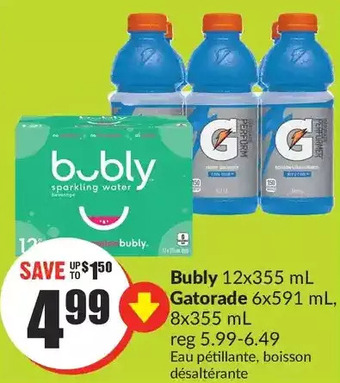 FreshCo Bubly | Gatorade offer