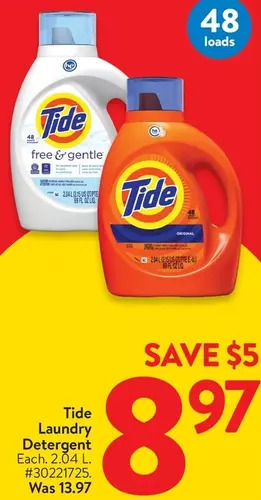 Walmart Tide Laundry Detergent offer