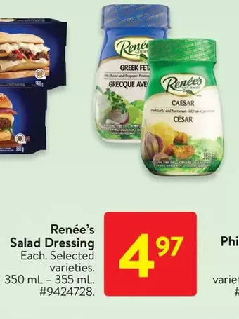 Walmart Renee's Salad Dressing offer