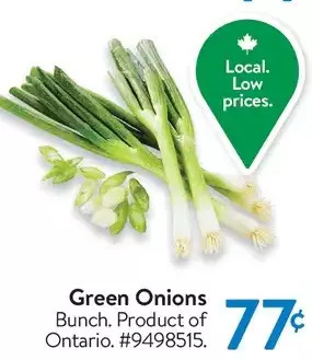 Walmart Green Onions offer
